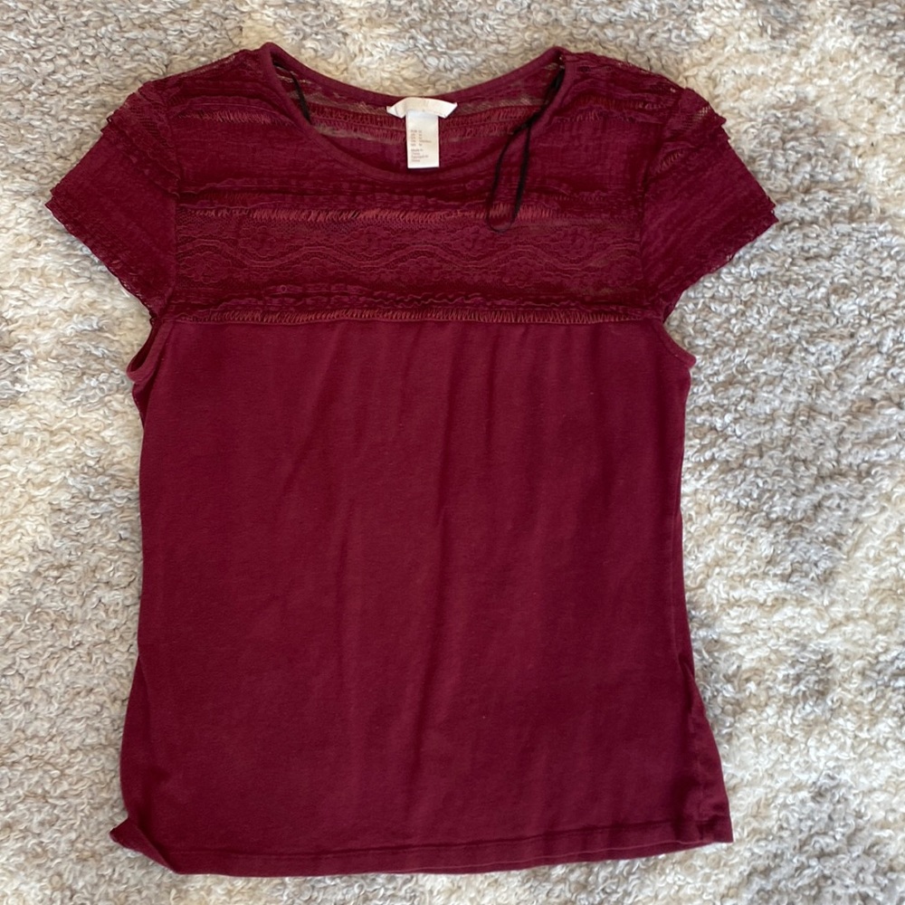 h&m lace top